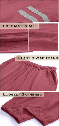 Vista 4 de Sipaya - Conjuntos de sudadera de bloque de color para mujer, conjuntos casuales de 2 piezas