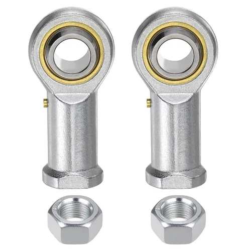 Vista 7 de uxcell PHSB8 - 2 rodamientos de extremo de varilla hembra de 1/2 pulgada y rosca izquierda de 1/2-20, extremos de varilla de junta autolubricantes