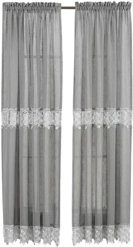Vista 14 de RENAISSANCE HOME FASHION Par de cortinas Lillian, 56" X 36", Lino