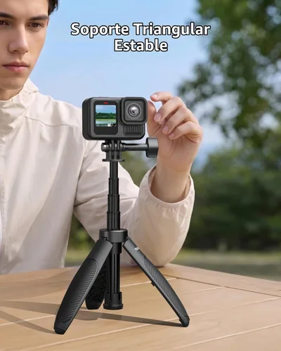 Vista 4 de TELESIN Trípode mini selfie stick de 15.7 "para cámara de acción DJI GoPro Insta360