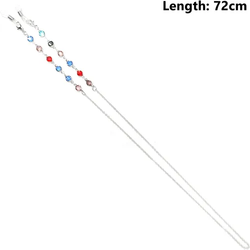 Vista 2 de Dohia Cadenas de gafas para mujer con cuentas para gafas de sol, soporte de cuerda para gafas de sol, soporte para correa D2-JSYJL