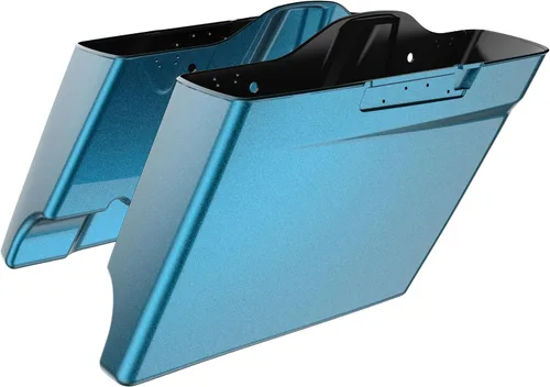 Vista 60 de Alforjas extendidas para Harley Touring Street Glide, Electra Glide, Road Glide 2014-2023 (whisky ámbar)