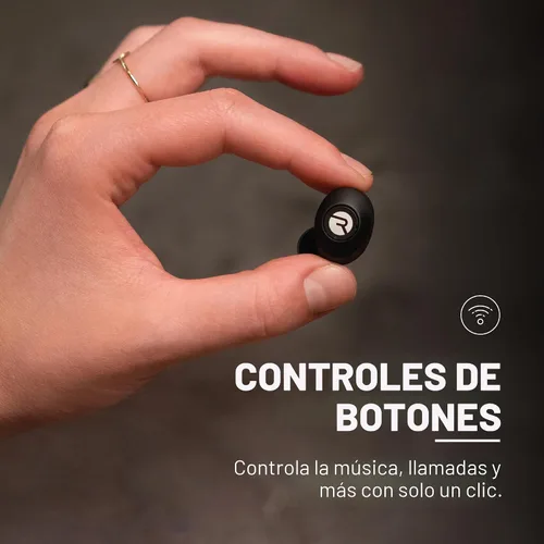Vista 5 de Raycon - Auriculares inalámbricos Bluetooth para uso diario con micrófono, cancelación activa de ruido, sudor y resistente al agua, auriculares Negro