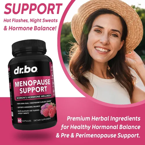 Vista 3 de Suplementos para la menopausia para mujeres, píldoras de apoyo – Alivio natural de la menopausia para sofocos, sudores nocturnos y cambios de humor
