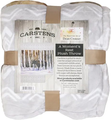 Vista 7 de Carstens, Inc. Dean Crouser - Manta de forro polar Sherpa de gran tamaño, 54 x 68 pulgadas, A Moment's Rest
