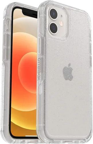 Vista 8 de OtterBox Symmetry Clear Series - Funda para iPhone 12 Mini, embalaje no minorista, Enigma (negro/Enigma Graphic)