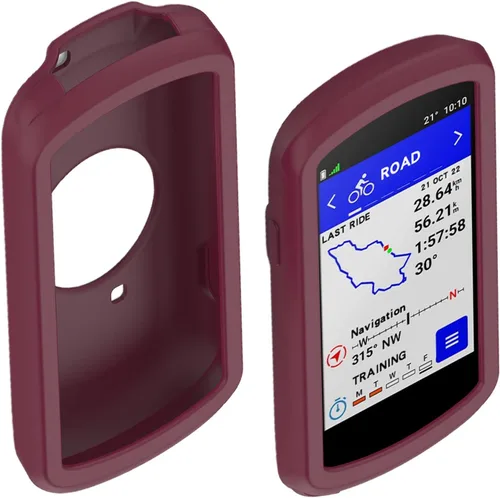 Vista 10 de Funda de silicona compatible con Garmin Edge 1040/1040 Solar GPS Funda de protección completa para bordes a prueba de golpes, antiarañazos, funda