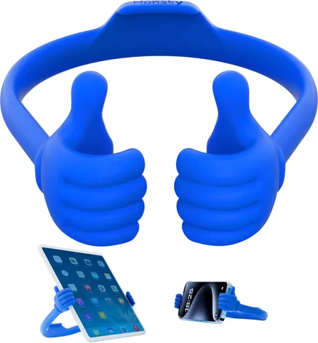 Vista 12 de Honsky Thumbs-up Soporte Porta Teléfono Celular, Soporte Base para Tableta para Escritorio de Mesa Smartphone Teléfono Celular Teléfono Móvil Rosado