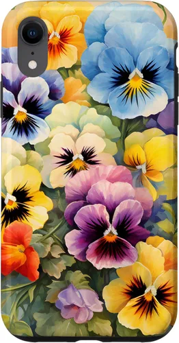 Vista 25 de Southern Boho Chic Happy Pansy Floral Garden Bouquet Case for iPhone 17