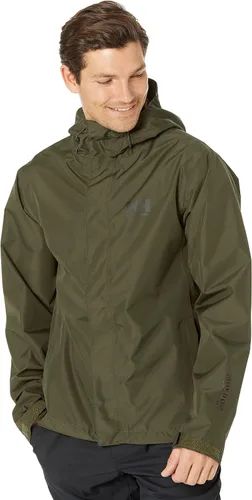 Vista 26 de Helly-Hansen Seven J - Chaqueta impermeable resistente al viento transpirable para hombre Sorbete de naranja 320
