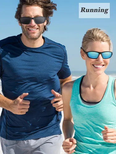 Vista 7 de Frienda Paquete de 6 lentes de sol deportivos polarizados para hombre multipack de ajuste sobre gafas de sol deportivas para hombre