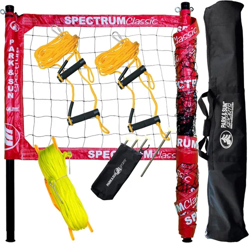 Vista 10 de Park & Sun Sports Spectrum Classic: Sistema de red de voleibol profesional ajustable para exteriores