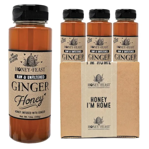 Vista 14 de Honey Feast Flower Powered Allergy Blend 10 veces miel, 12 onzas