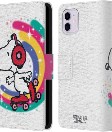 Vista 56 de Head Case Designs Funda de piel con licencia oficial de Peanuts Beach Surf Snoopy Boardwalk Airbrush compatible con Apple iPhone 11