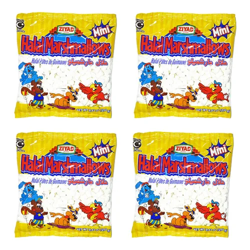 Vista 14 de Ziyad Malvaviscos grandes gourmet Halal, sin cerdo, sin huevos, sin lácteos, sin gluten, ¡perfectos para vacaciones y S'mores! 8.8 onzas