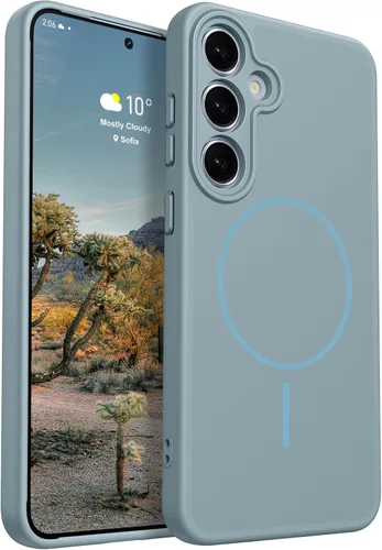 Vista 11 de Rayboen Funda magnética para Galaxy S24+ Plus, color caqui A-caqui