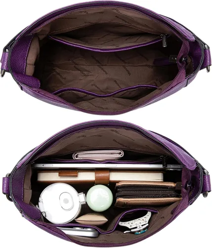 Vista 5 de Montana West - Bolsas hobo medianas para mujer, con asa superior, bandolera, bolso cruzado, bolsa de mano tipo cubo