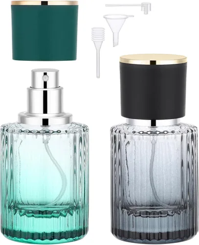 Vista 8 de Segbeauty Botellas de perfume de vidrio de 1 oz vacías, 2 piezas, botellas de perfume de viaje rellenables, botella de viaje de colonia de 1.0 fl