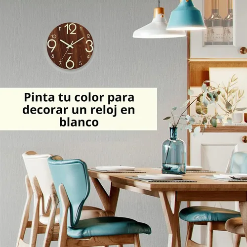 Vista 6 de Rondas de madera para manualidades de 10 pulgadas, paquete de 5 círculos redondos de madera sin terminar para manualidades, discos redondos