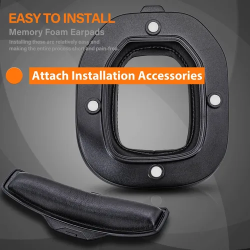 Vista 7 de Almohadillas para oídos A40 TR, almohadillas de repuesto compatibles con Astro A40 tr Headset I A40 TR Mod Kit/A40 Accesorios/diadema/espuma