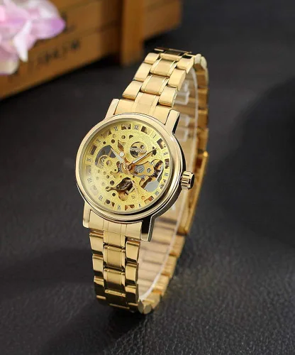 Vista 2 de Sweetbless Reloj de pulsera analógico para mujer con cuerda automática
