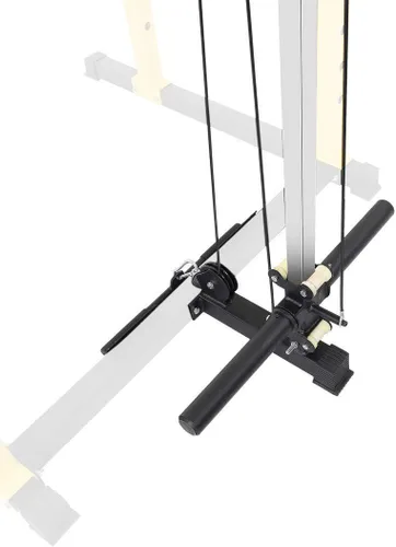 Vista 6 de HulkFit Equipo de ejercicio multifuncional ajustable Pro Series Power Rack Power Cage para gimnasio en casa con aditamentos para rack de sentadillas
