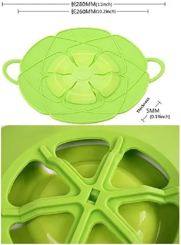 Vista 5 de Tapón de silicona para olla, herramienta de cocina multifunción, protección de hervor, 1 ud