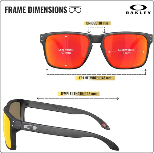 Vista 5 de Oakley HOLBROOK XXL OO9487 Rectangle Sunglasses With Official Eyewear Kit