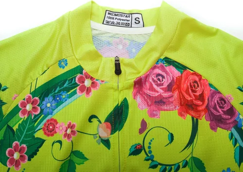 Vista 4 de Hotlion Camiseta de ciclismo para mujer, manga larga, con tres bolsillos