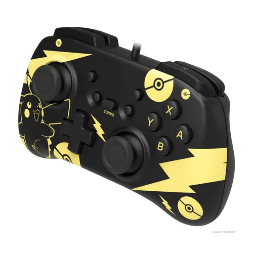 Vista 3 de Nintendo Switch HORIPAD Mini (Black & Gold Pikachu Edition) by HORI - Officially Licensed By Nintendo & Pokémon