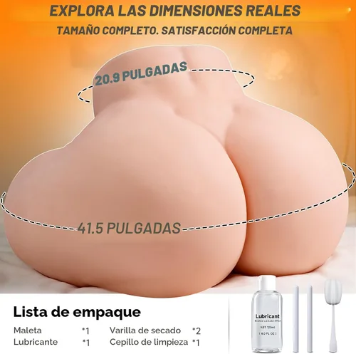 Vista 4 de BBW - Muñeca Sexual con Culo Grande, Juguetes Sexuales Masculinos con Equipaje, 36 Libras, Muñecas Sexuales Realistas de Mejillas Regordetas