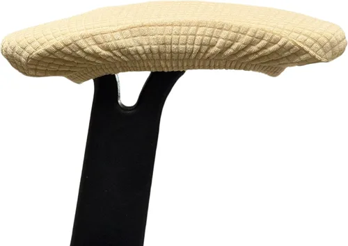 Vista 4 de Melaluxe 2 fundas de poliéster extraíbles para reposabrazos de silla de oficina (beige)