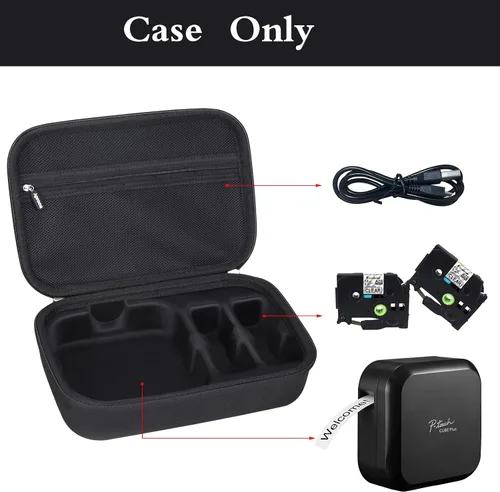 Vista 9 de Aproca - Funda para rotuladora Brother P-touch PT-P710BT CUBE Plus