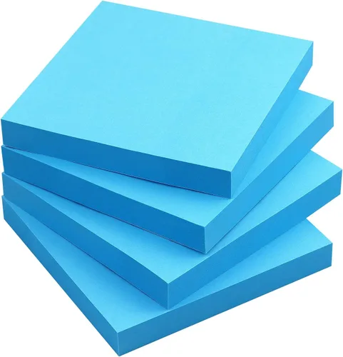 Vista 15 de Notas adhesivas 3x3 Notas autoadhesivas Colores brillantes Notas adhesivas 4 blocs 90 hojas/bloc (negro) Fuerte adhesivo autoadhesivo, se adhiere