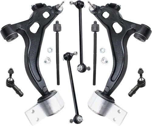 Vista 273 de Detroit Axle - Kit de brazos de control de extremo de 8 piezas para Toyota 2001-2003 Highlander 2002-2003 Camry Lexus ES300, 2 conjuntos de brazos