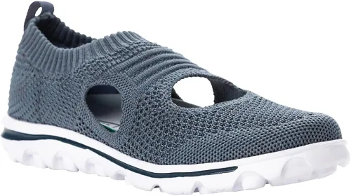 Vista 2 de Propet Mujeres TravelActiv Avid Slip On Walking Walking Zapatillas de deporte - Negro