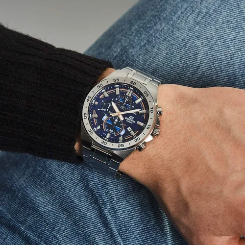 Vista 7 de Casio EFR-S567D-2AVUEF - Reloj analógico de cuarzo para hombre con correa de acero inoxidable