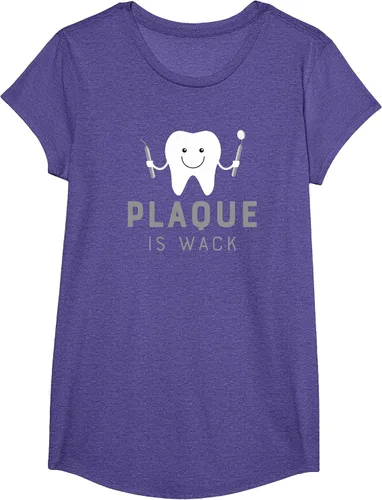Vista 35 de Plaque is Wack Funny Dental Hygienist T-Shirt Asphalt Grey