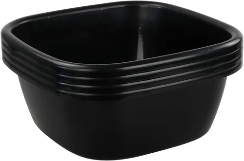 Vista 9 de Kekow Paquete de 4 bandejas pequeñas para lavabo, 8 cuartos de galón de color negro