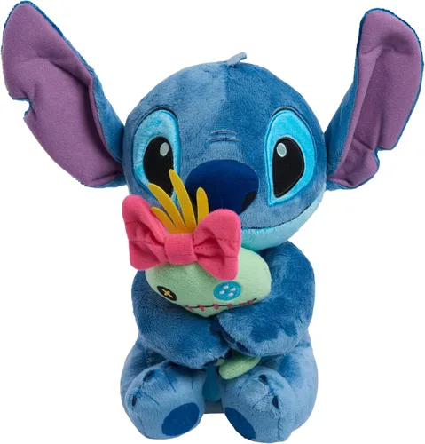 Vista 2 de Disney Just Play - Peluche clásico de Lil Friends Stitch and Scrump, juguetes para niños de 2 años en adelante