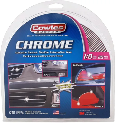 Vista 9 de Cowles Moldura universal de carrocerías, para todos los vehículos, fácil instalación, acabado negro, 1 pulgada x 12 pies, protección UV, PVC
