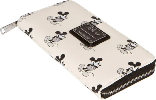 Vista 3 de Loungefly Cartera de Mickey Mouse de Disney doble pliegue y cremallera Casual