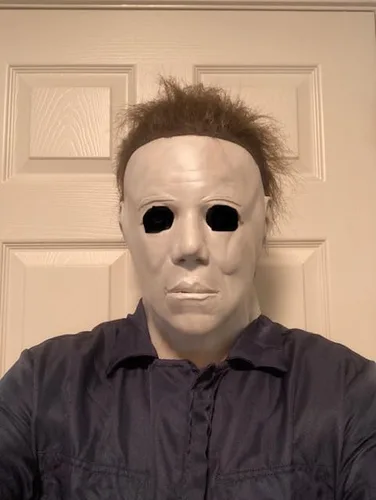 Vista 3 de Máscaras de Michael Myers, máscara de terror para Halloween, fiesta de disfraces de látex