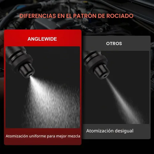 Vista 4 de FJ1043 Inyectores de combustible ANGLEWIDE Juego de inyectores de combustible para 2009-2011 para Chevrolet/cheyAveo 1.6L, 2005 2009-2011