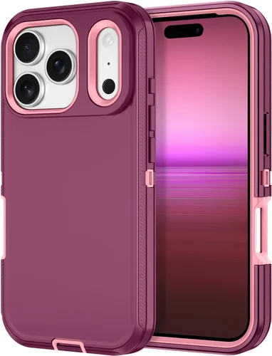 Vista 21 de I-HONVA Funda para iPhone 17 a prueba de golpes, a prueba de polvo y caídas, 3 capas de protección de cuerpo completo [sin protector de pantalla]