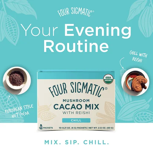 Vista 6 de Cuatro Sigmatic - Cacao de champiñones con Reishi y café instantáneo de hongos con melena de león y chaga