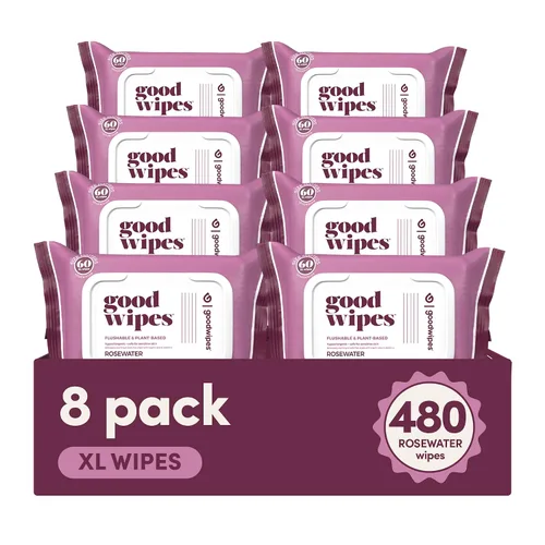 Vista 7 de goodwipes Toallitas desechables para glúteos hechas con vitamina E y aloe, dispensador de toallitas húmedas suaves y suaves para uso doméstico