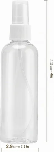 Vista 2 de 50 botellas de spray transparentes de 1.0 fl oz y 1 oz, botellas pequeñas de plástico de niebla fina a granel, recipientes vacíos recargables