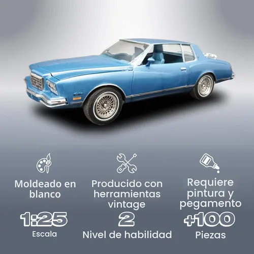 Vista 2 de MPC 1980 Chevy Monte Carlo Class Action 2T 1:25 Kit de modelo a escala 1:25