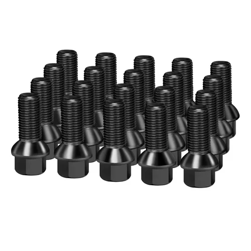 Vista 8 de Dynofit Pernos de llanta de 14 x 1.5 para Audi, 20 piezas de pernos